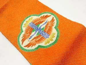 本総絞り向かい鶴模様名古屋帯